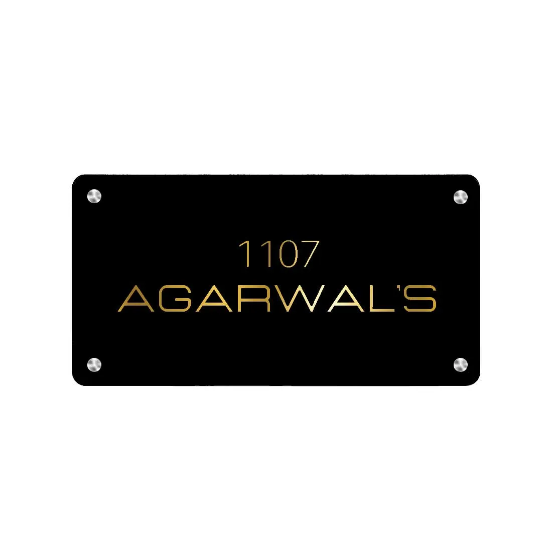 Customized Metal Name Plaques Designs for Home Flats Entrance Outdoor