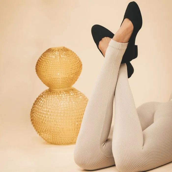 Fresia Black Vegan Ballerinas