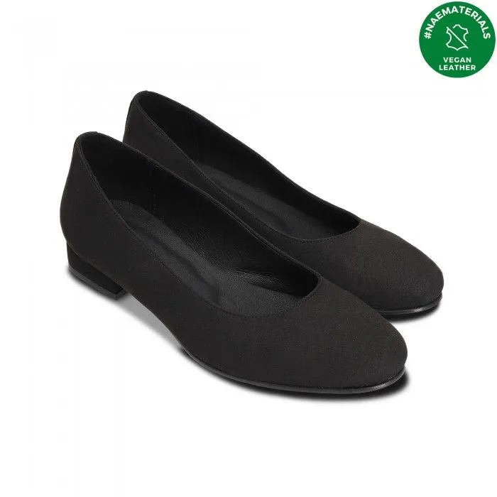 Fresia Black Vegan Ballerinas