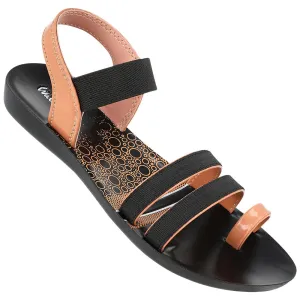 Girl's Daily Wear Sandals  - WL7752 Black Peach