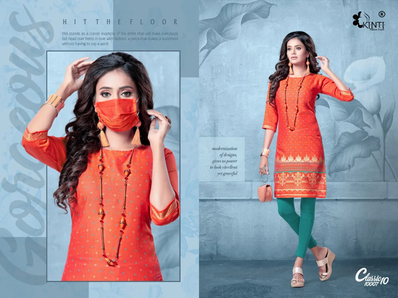 Kinti Presents Classic Vol 10 Rayon Printed Daily Wear Kurtis Collection