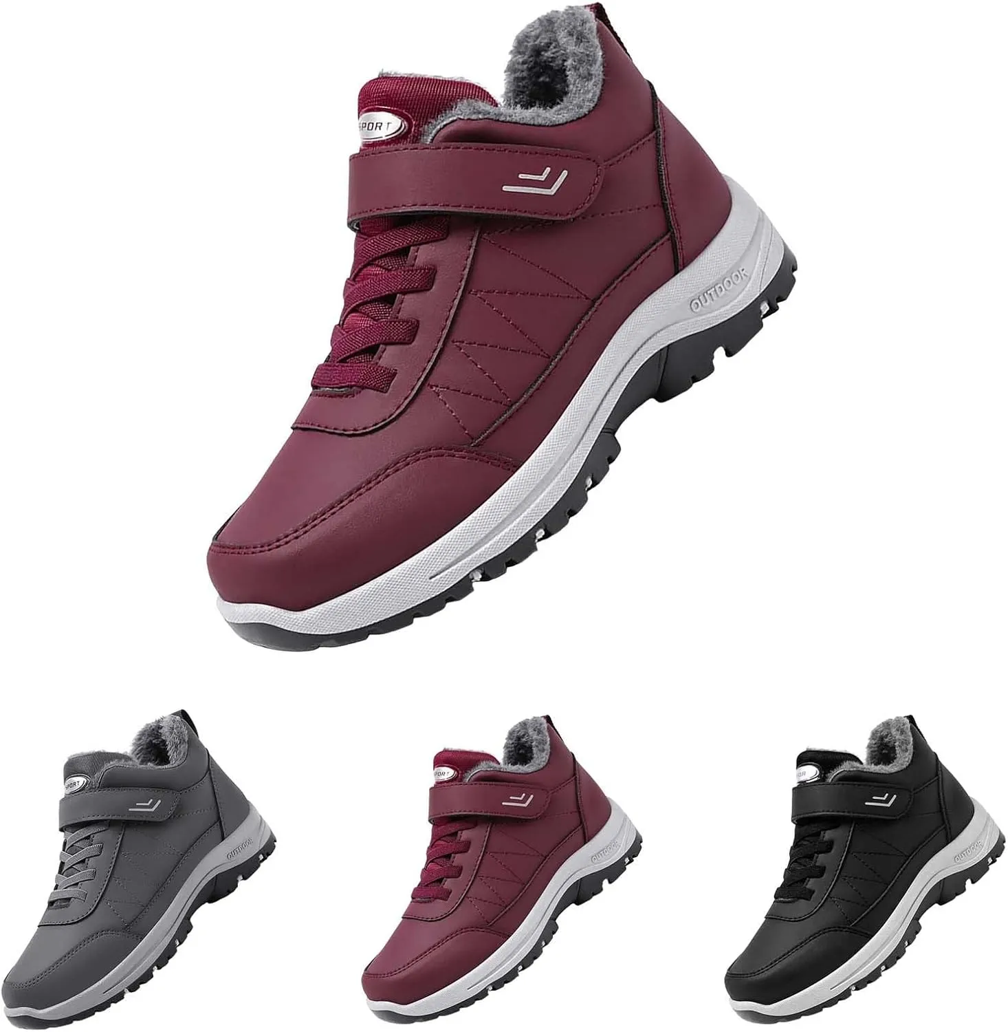 Mens Work Boots Wide Width Hiking Sneakers Ankle Ladies Womens Workout Shoes Non Steel Toe Non Slip Shoes Food Service Waterproof Hike Grounded Footwear