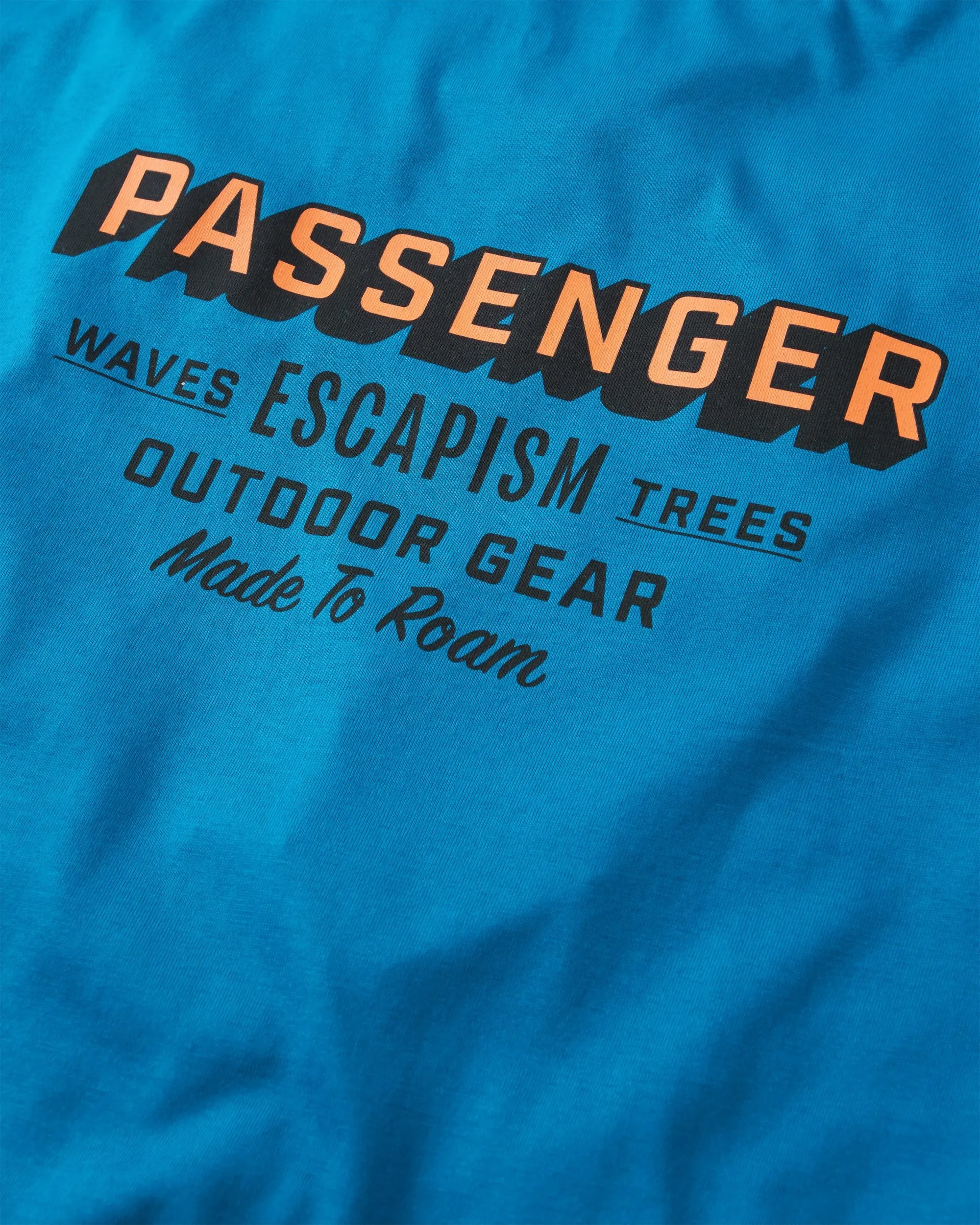 Outdoor Gear Organic Cotton T-Shirt - Azure Blue