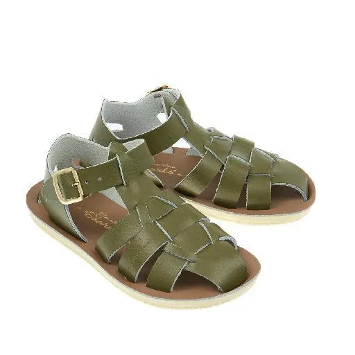 Salt-Water Sandals Shark Swimmer Olive